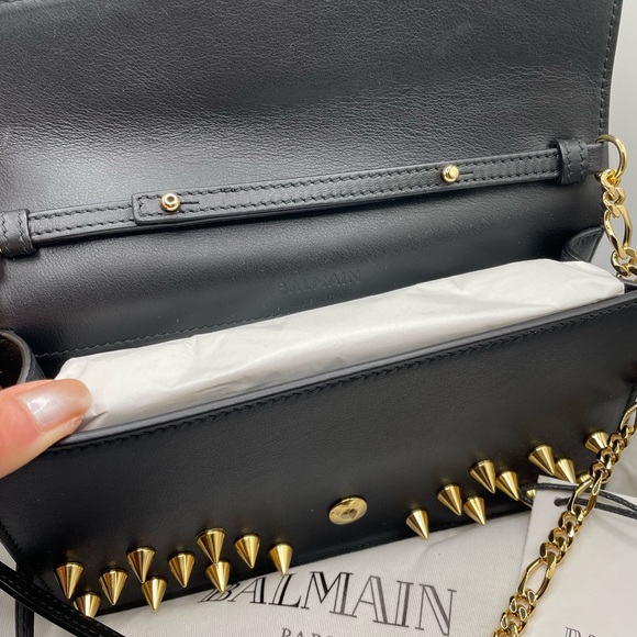 Gorg!  NEW!  Balmain B Studded Crossbody - Picture 8 of 12